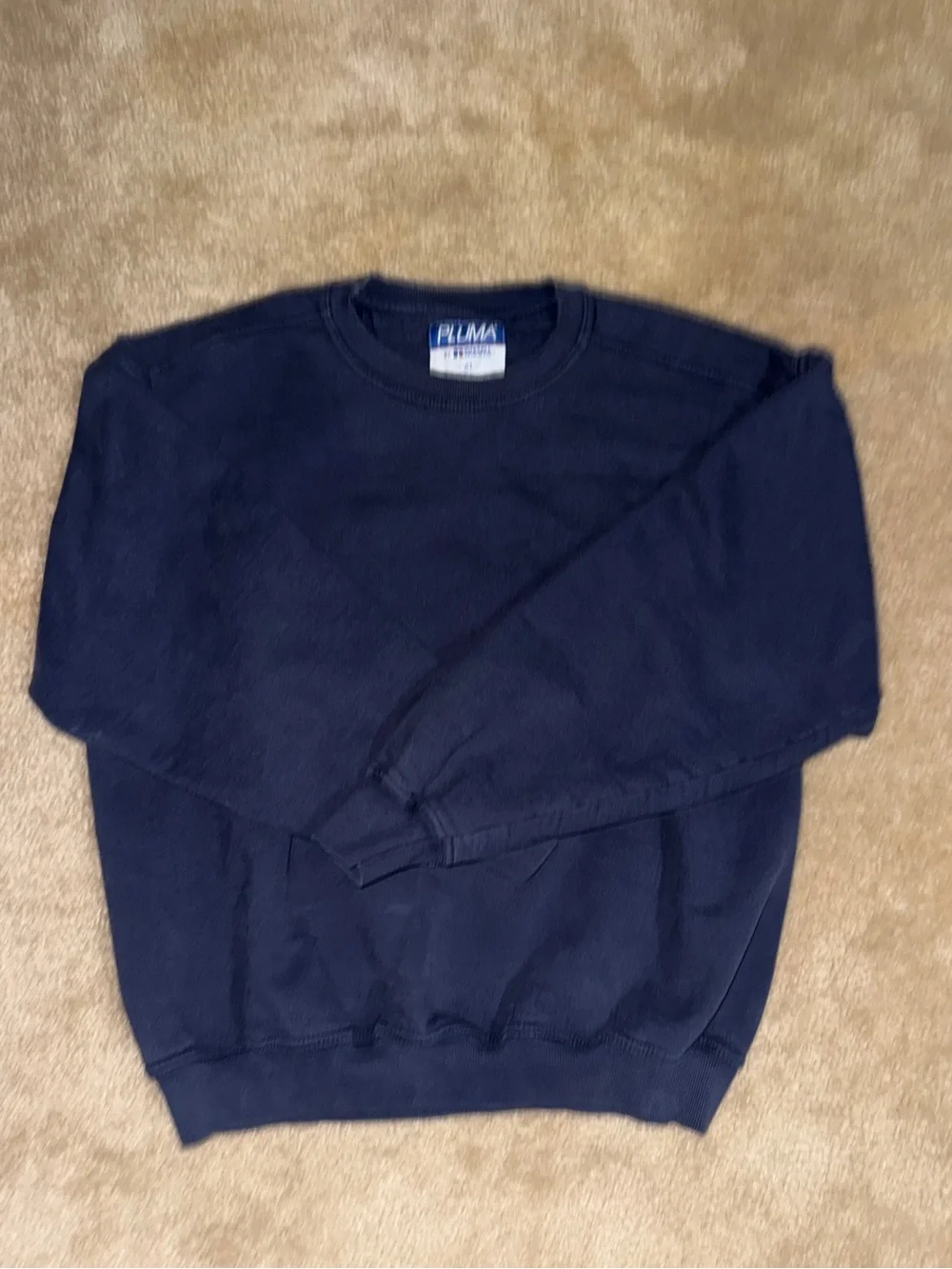 Vintage 90s Pluma by Russell Athletic Navy Crewneck Pullover XL